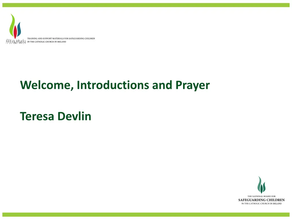 welcome introductions and prayer