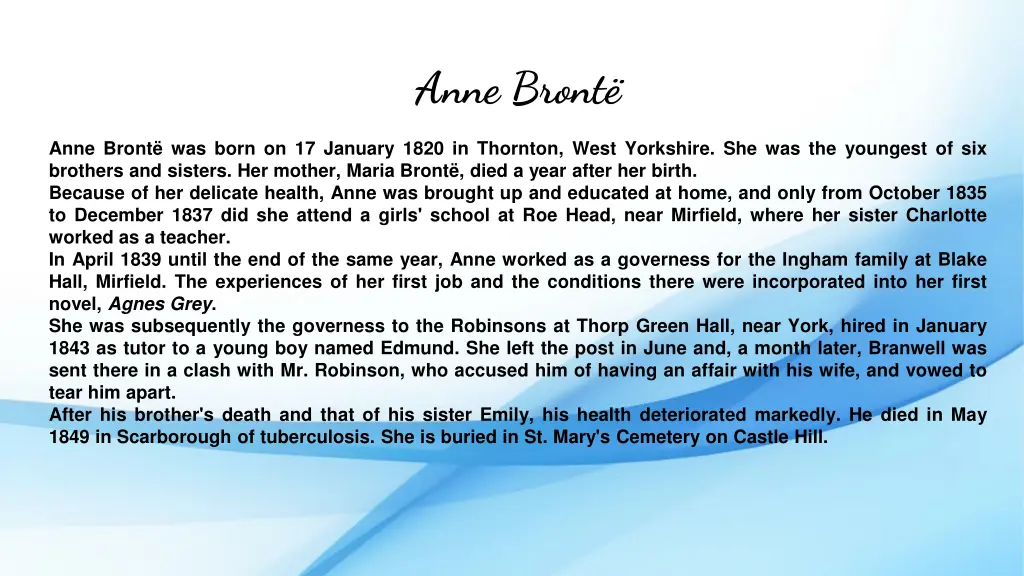 anne bront 1
