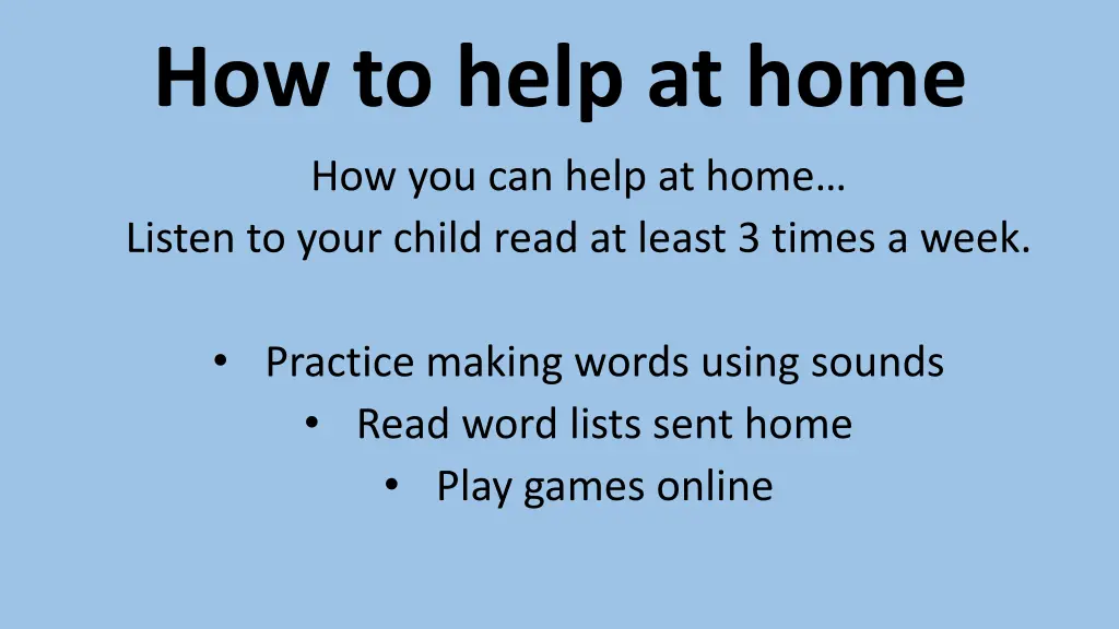 how to help at home