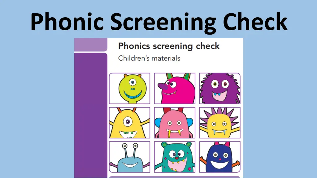 phonic screening check