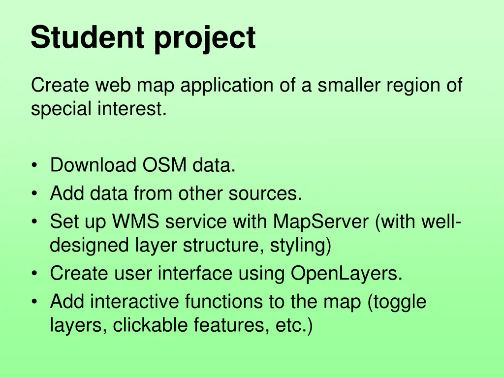 student project