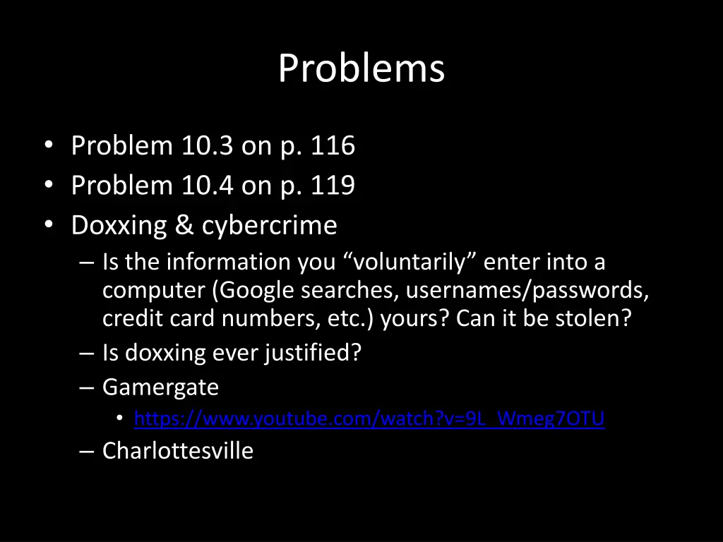 problems