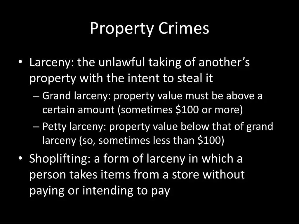 property crimes 3