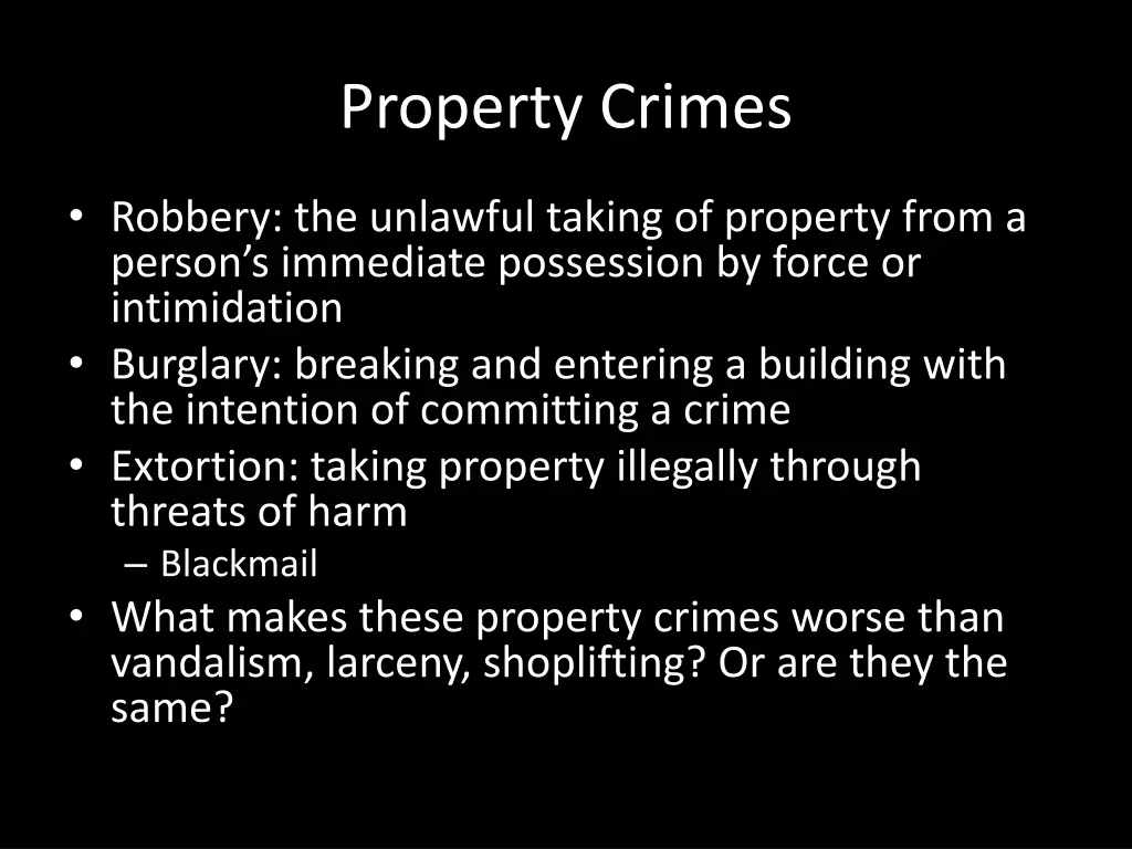 property crimes 4