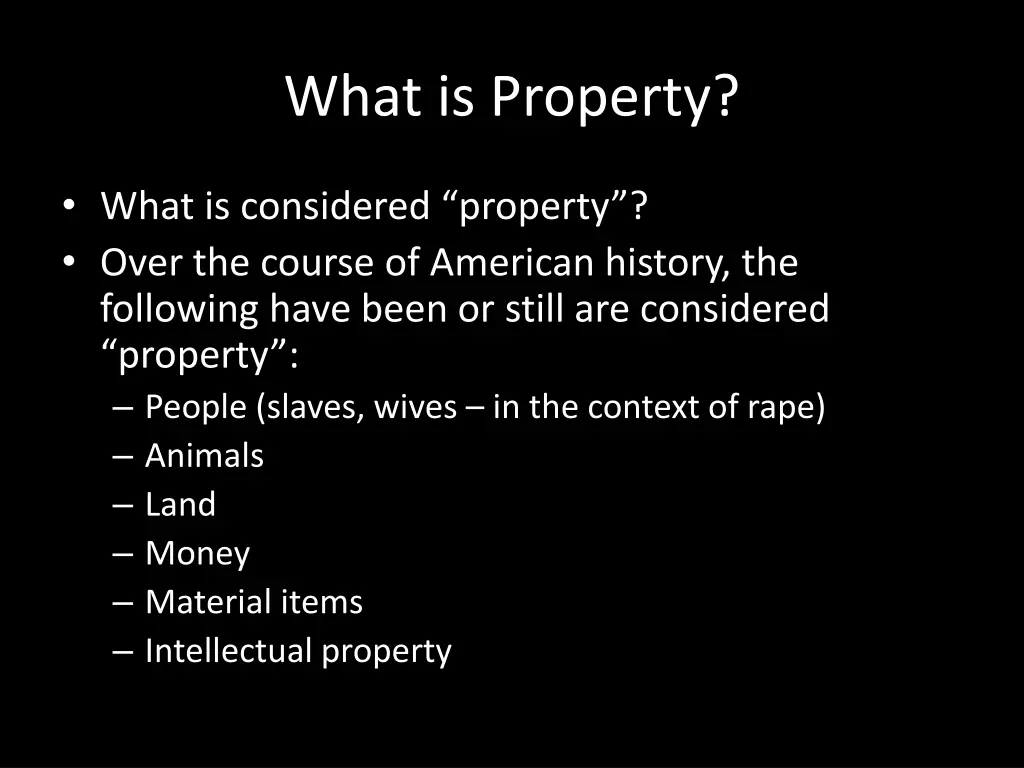 what is property