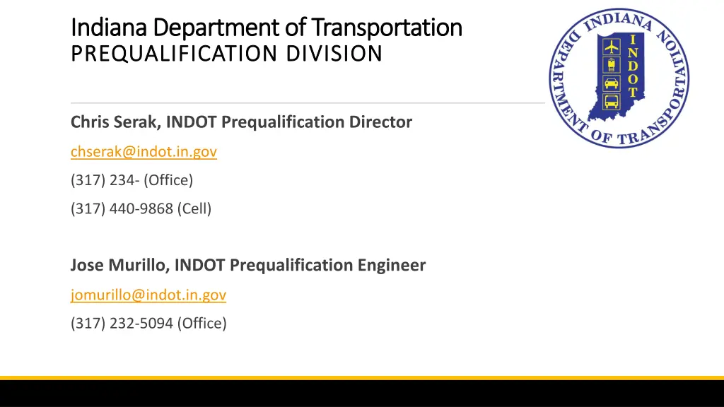 indiana indiana department of transportation