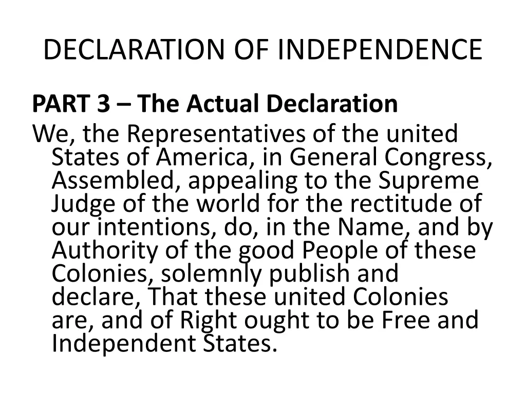 declaration of independence 1