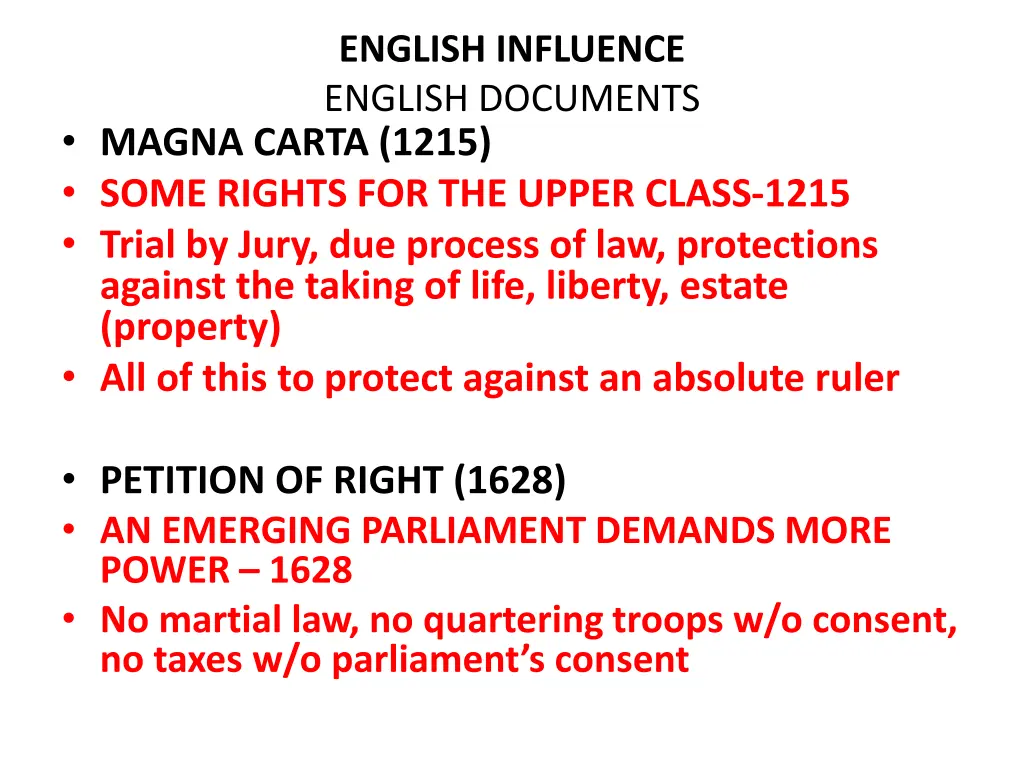 english influence english documents