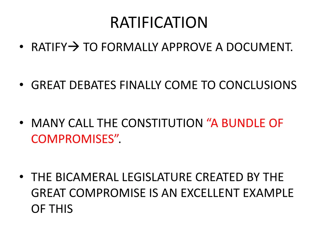 ratification