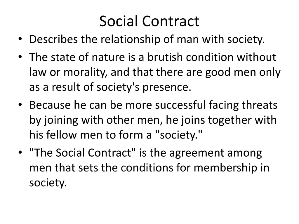 social contract
