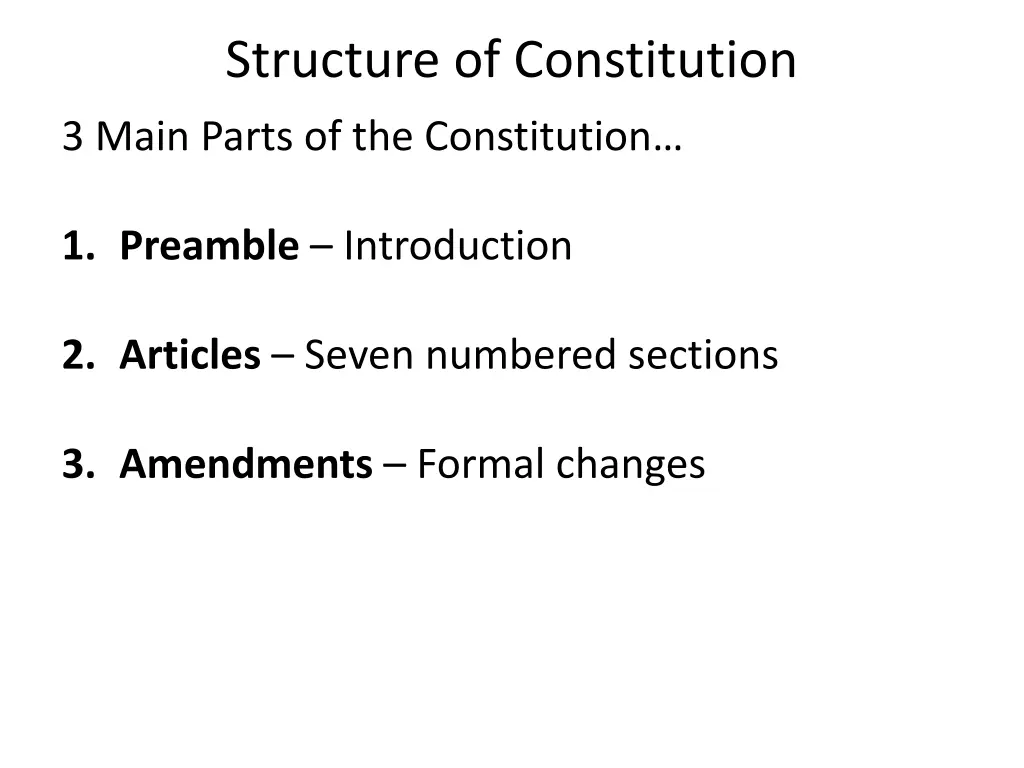 structure of constitution