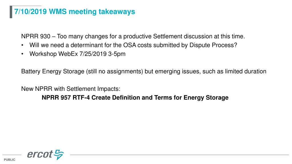 7 10 2019 wms meeting takeaways