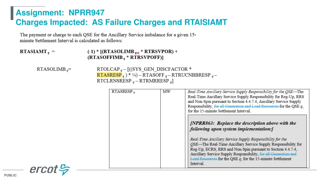 assignment nprr947 charges impacted as failure 1