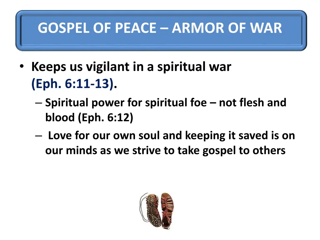 gospel of peace armor of war 2
