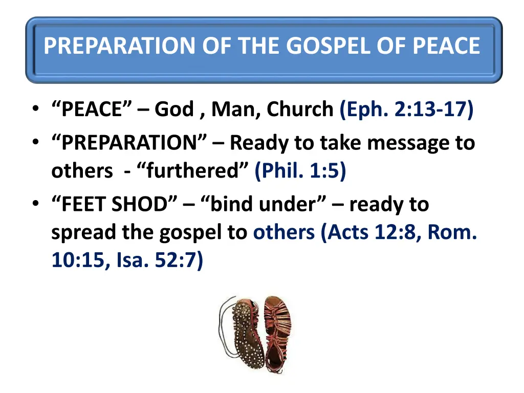 preparation of the gospel of peace 2