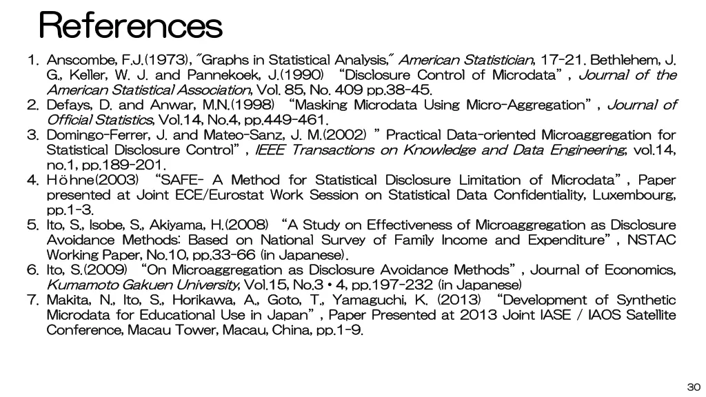 references references