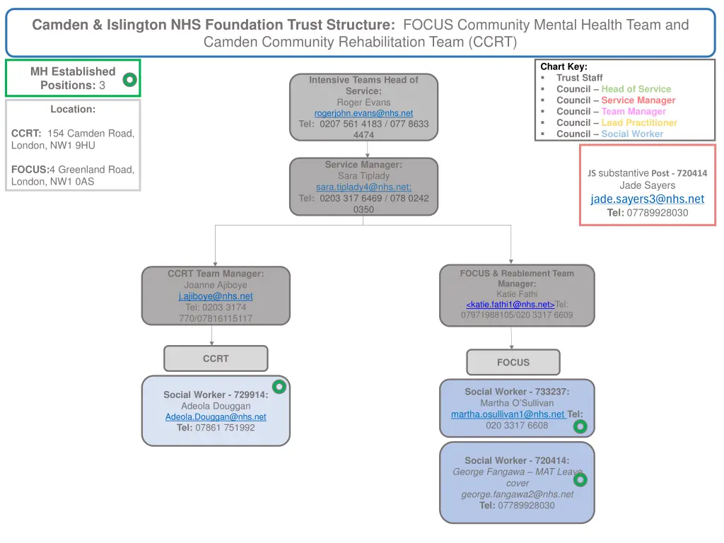 camden islington nhs foundation trust structure 7