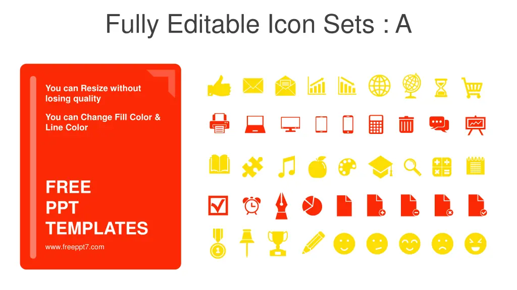 fully editable icon sets a