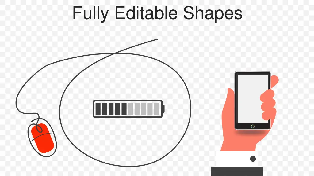 fully editable shapes