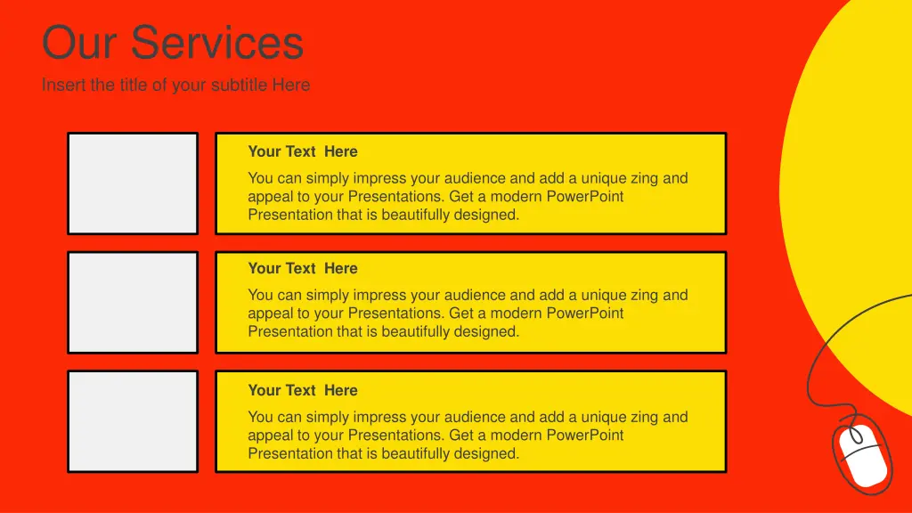 our services insert the title of your subtitle