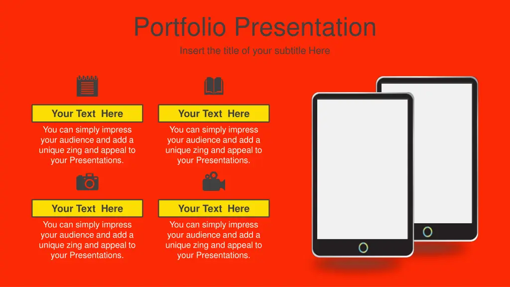 portfolio presentation insert the title of your 1