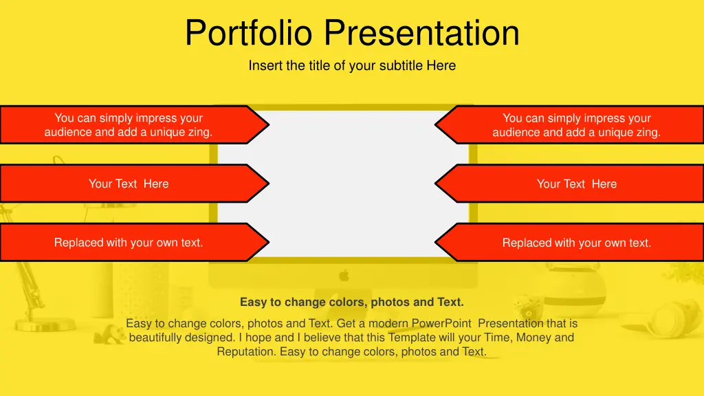 portfolio presentation insert the title of your