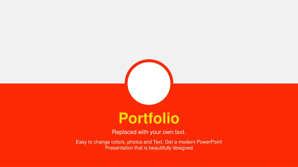 portfolio replaced with your own text