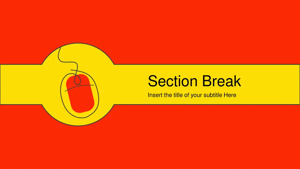 section break insert the title of your subtitle
