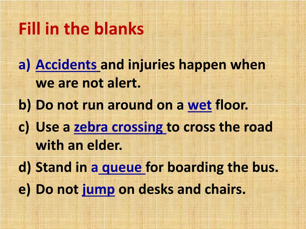 fill in the blanks