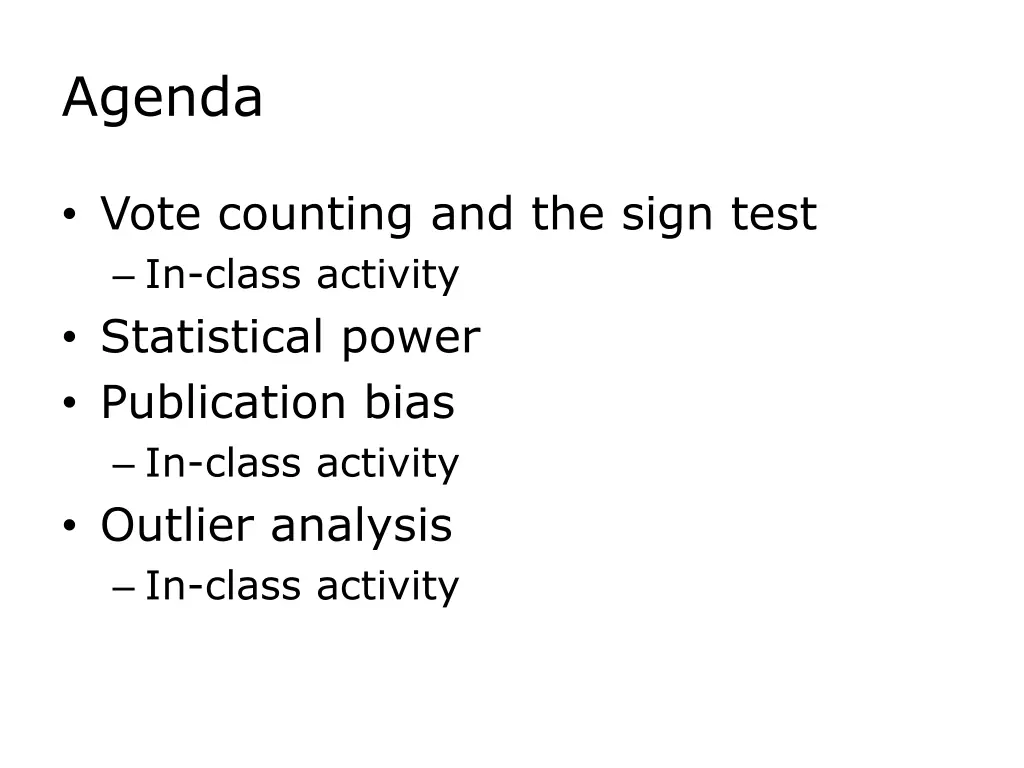 agenda