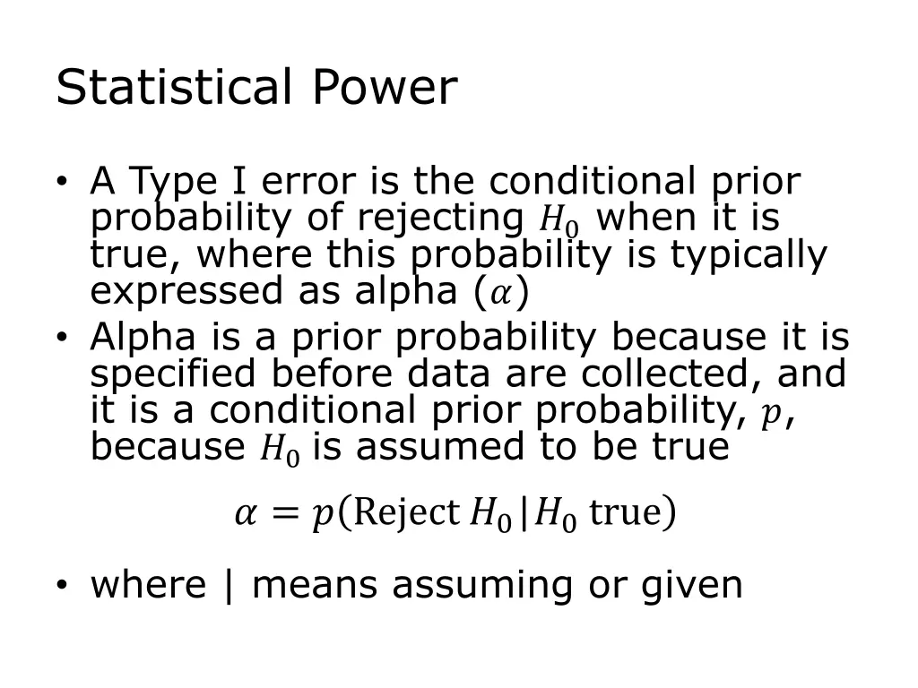 statistical power