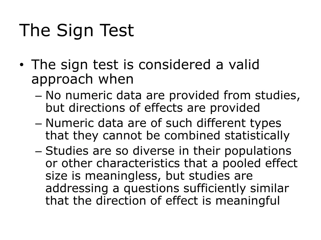 the sign test 1