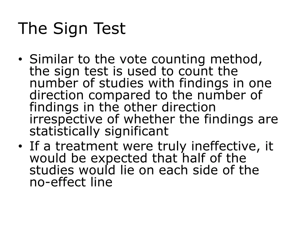 the sign test