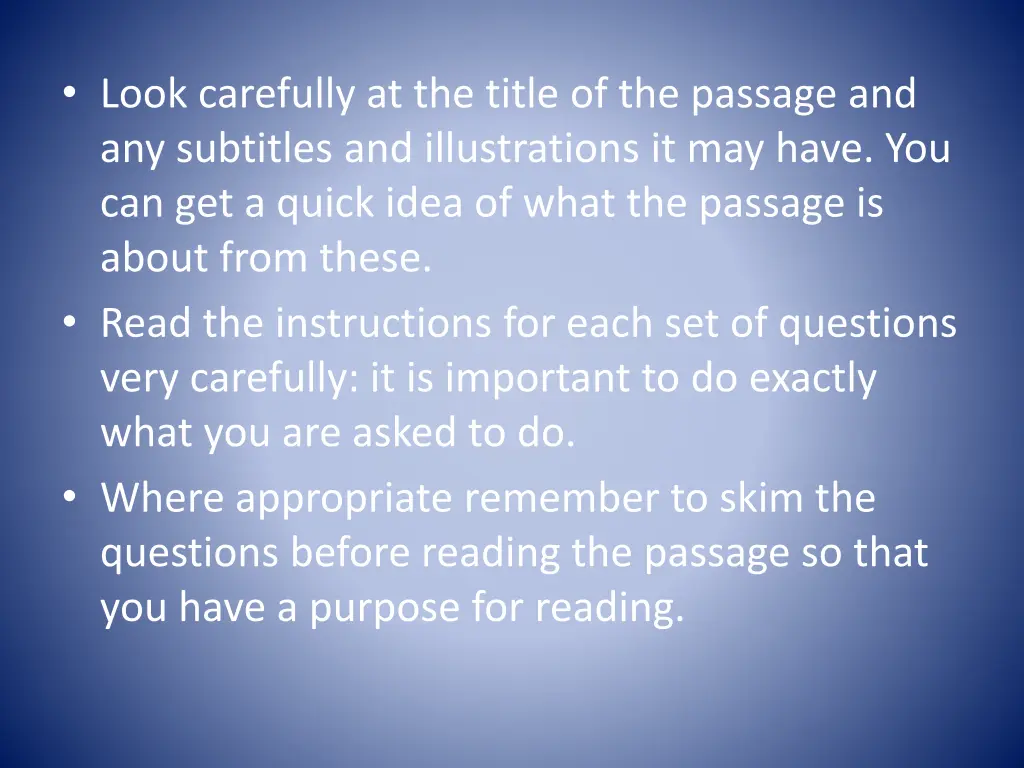 look carefully at the title of the passage