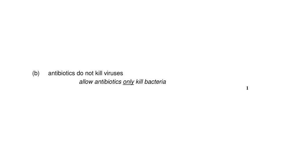 b antibiotics do not kill viruses