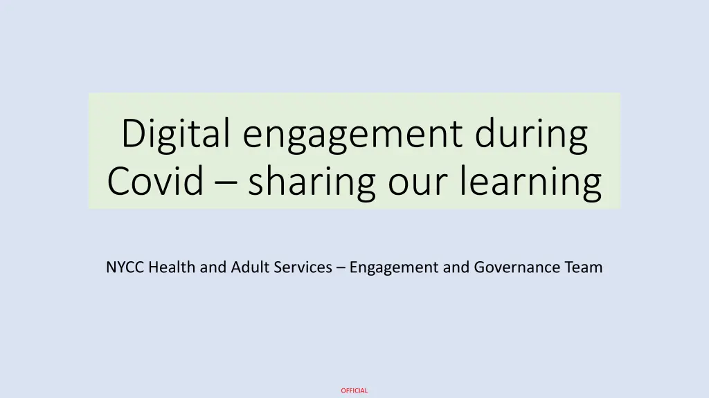 digital engagement during covid sharing