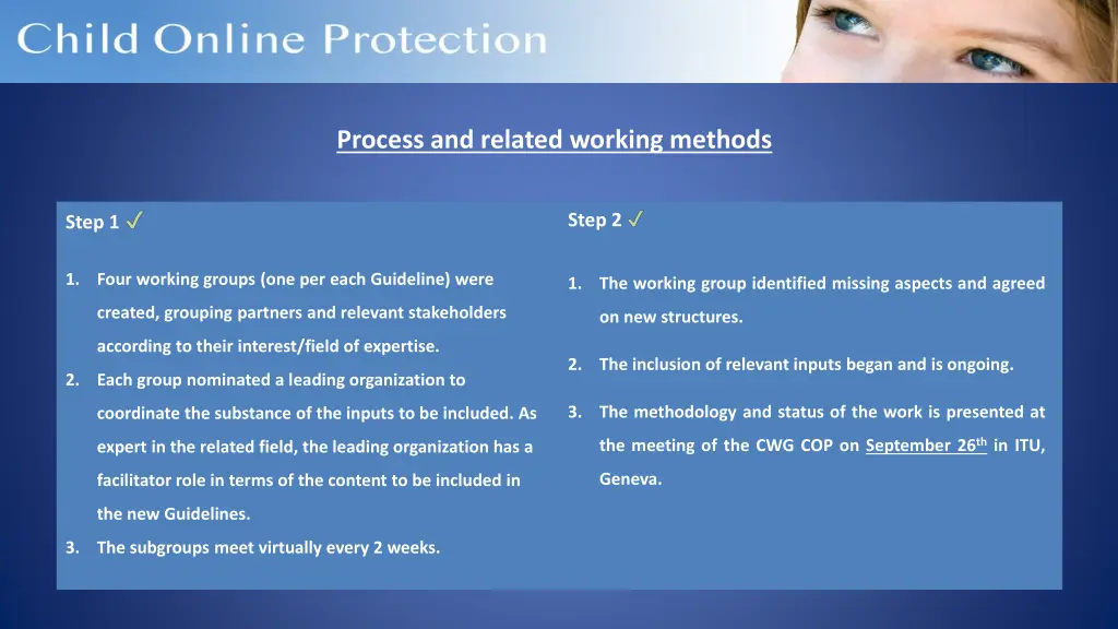 process and related working methods