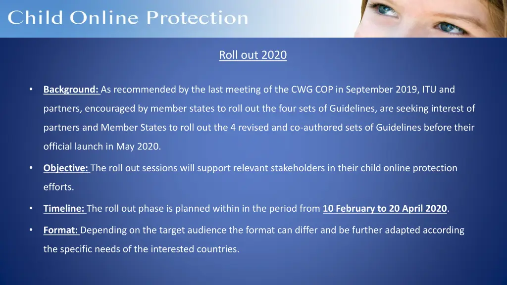 roll out 2020