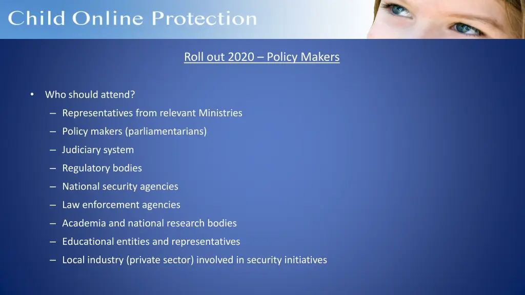 roll out 2020 policy makers 1
