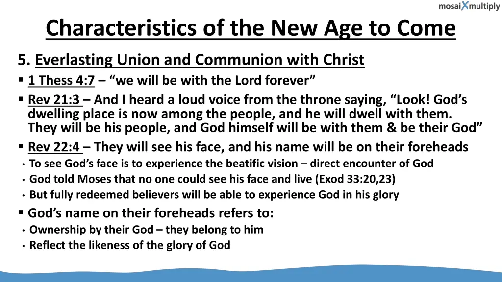 characteristics of the new age to come 3