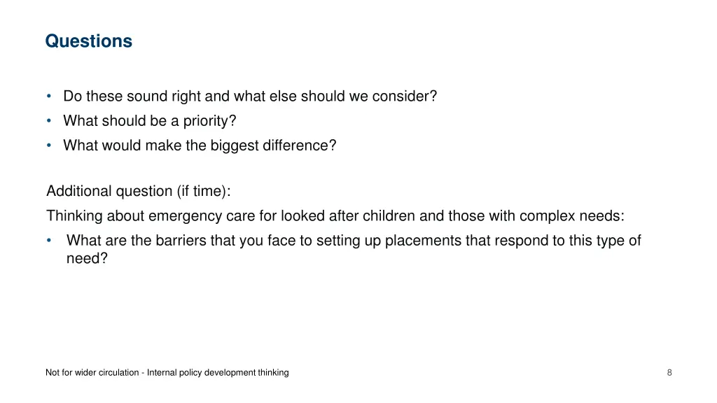 questions