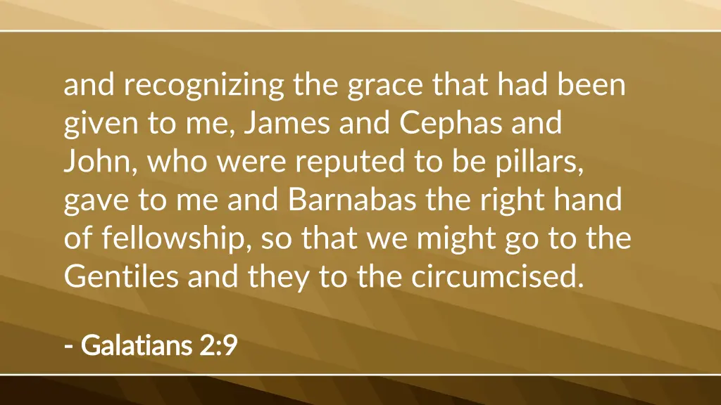 and recognizing the grace that had been given
