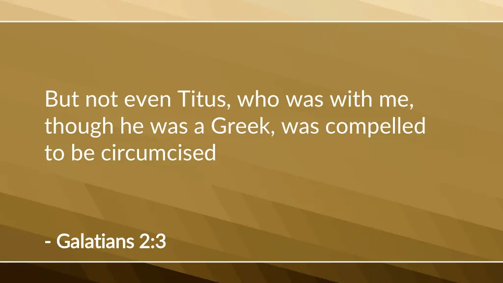 but not even titus who was with me though