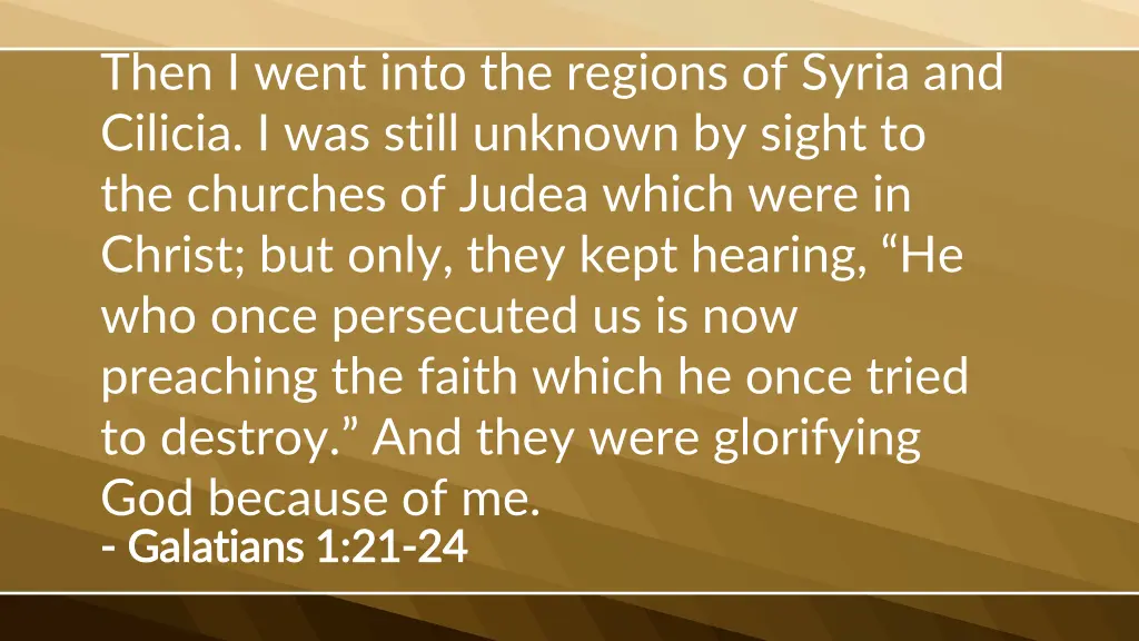 then i went into the regions of syria and cilicia