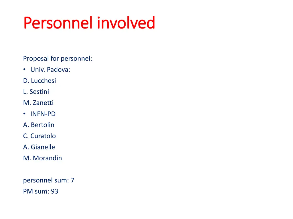 p personnel involved ersonnel involved