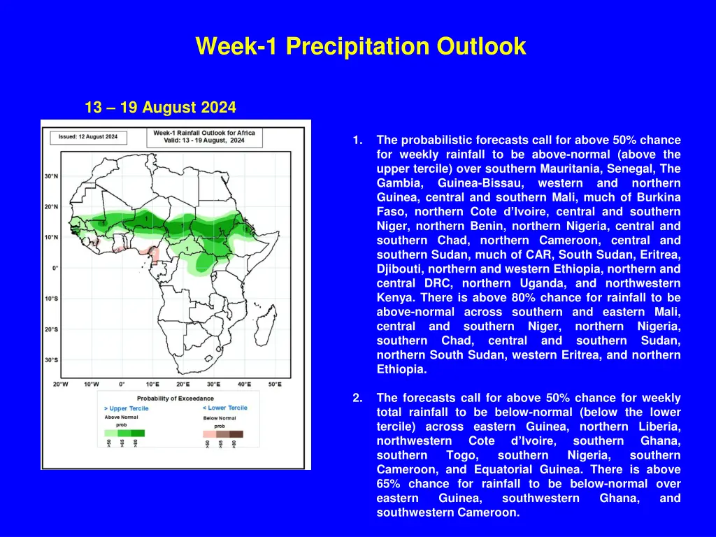 week 1 precipitation outlook