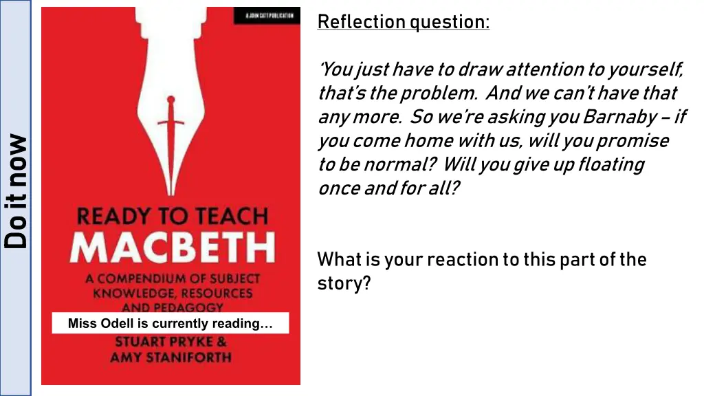 reflection question