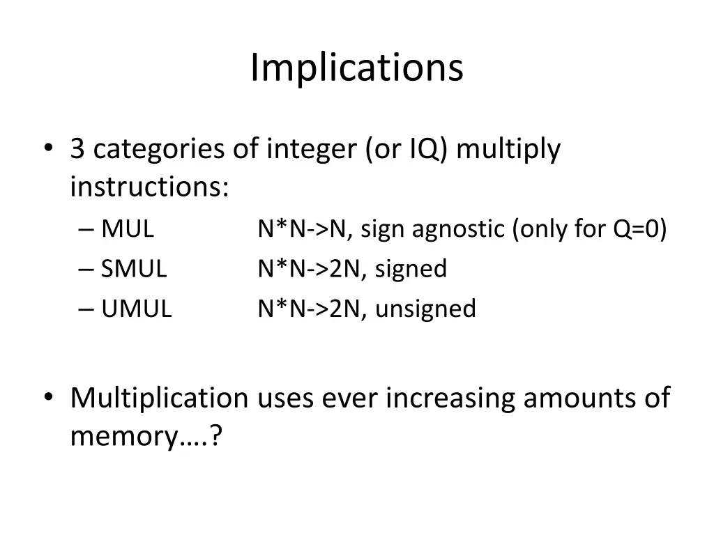 implications