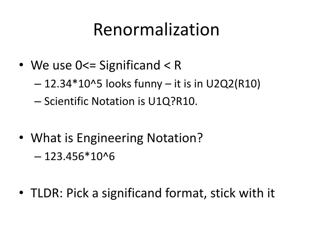 renormalization