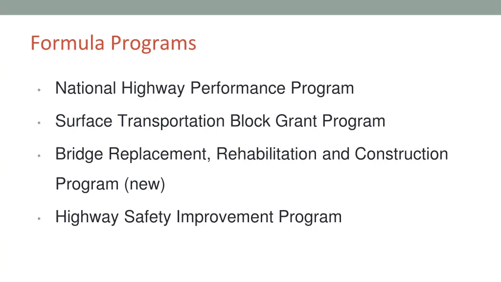 formula programs